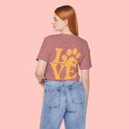 Love Paw Graphic Tee — Pet Lover T‑Shirt (LOVE with Paw Print)