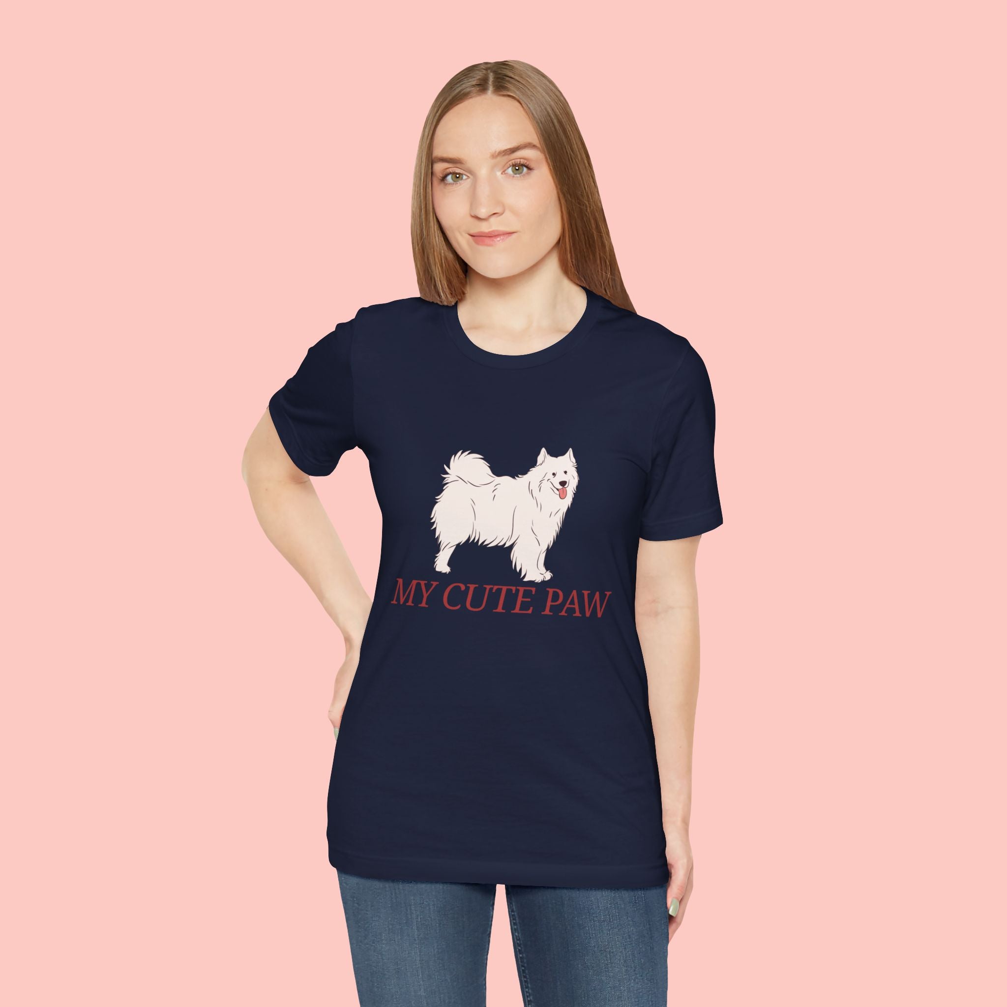 My Cute Paw Samoyed T‑Shirt — Cute Dog Graphic Tee for Pet Lovers
