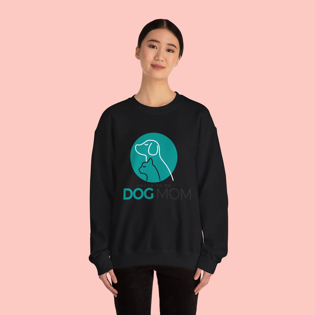 Dog Mom Crewneck Sweatshirt – Proud To Be Dog Mom Graphic Pullover