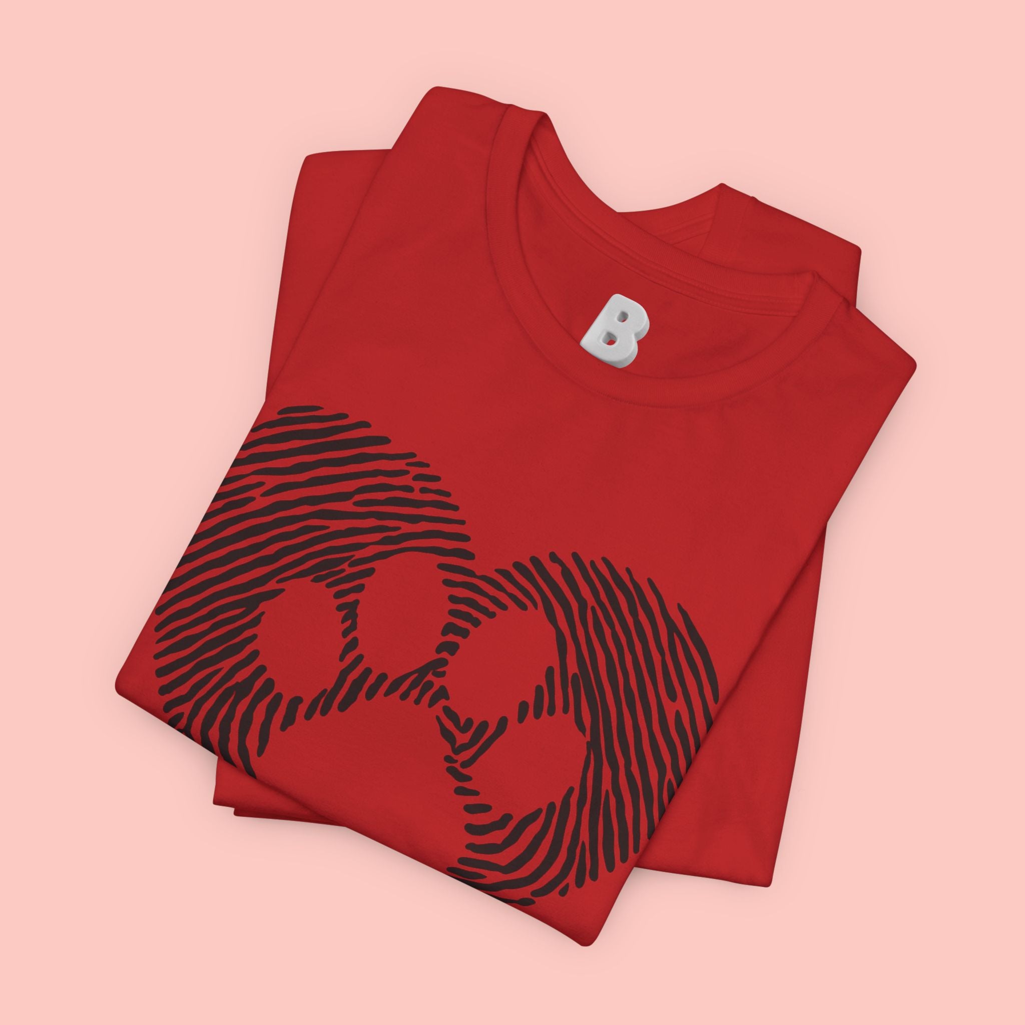 Fingerprint Heart Paw T-Shirt — Dog Paw Love Tee