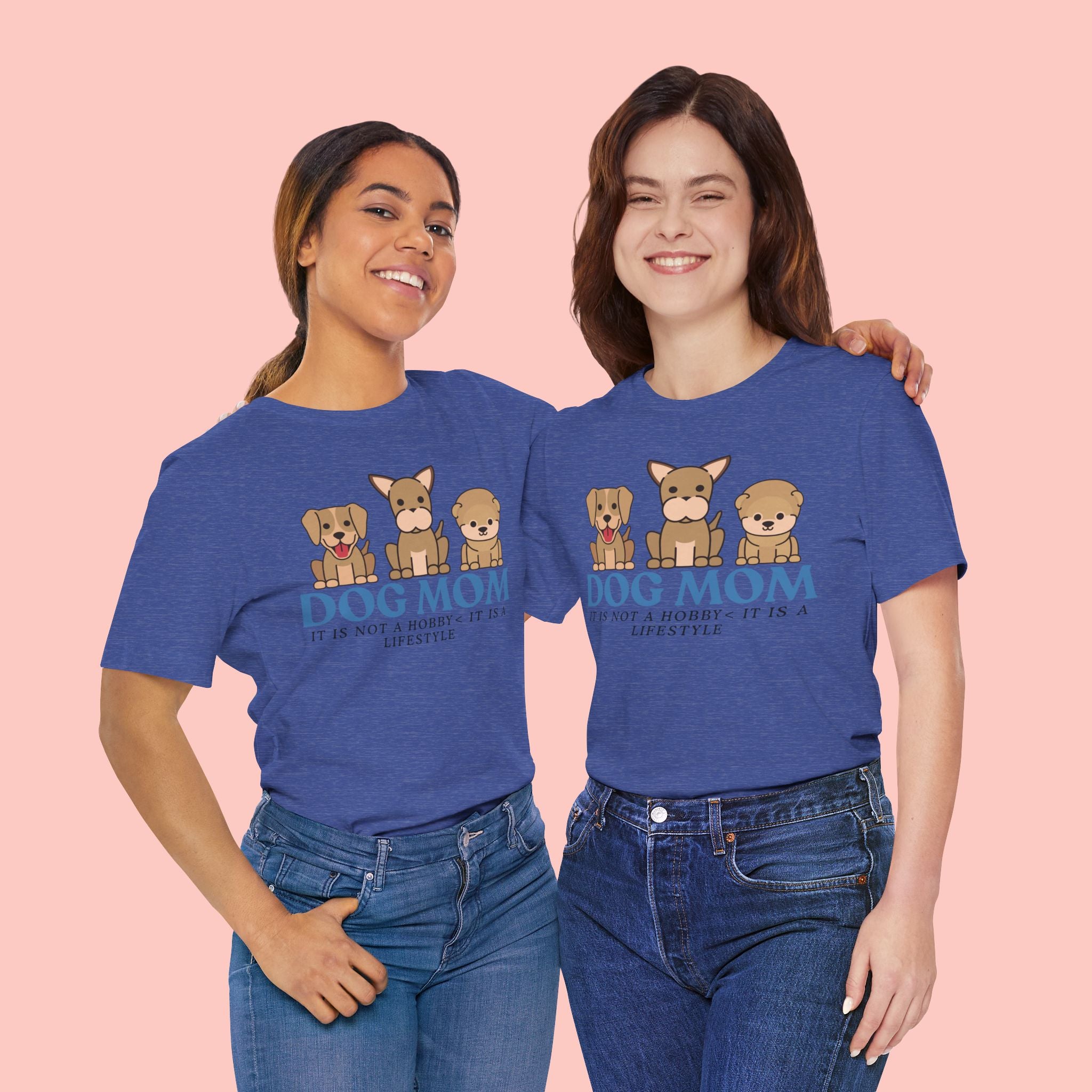 Dog Mom Tee — "Dog Mom: It Is Not A Hobby, It Is A Lifestyle" Cute Puppy Graphic T‑Shirt