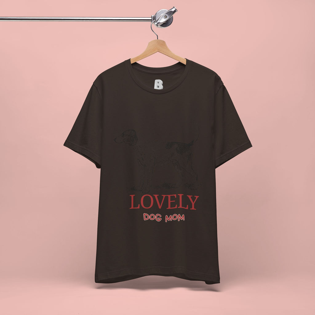 Lovely Dog Mom T-Shirt — Vintage Sketch Dog Graphic Tee