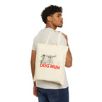 Dog Mum Canvas Tote — Cute Illustrated Dogs Cotton Shopper Bag
