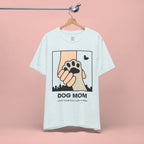 Dog Mom T-Shirt — "Love Your Dog Like a Mom" Paw Print Graphic