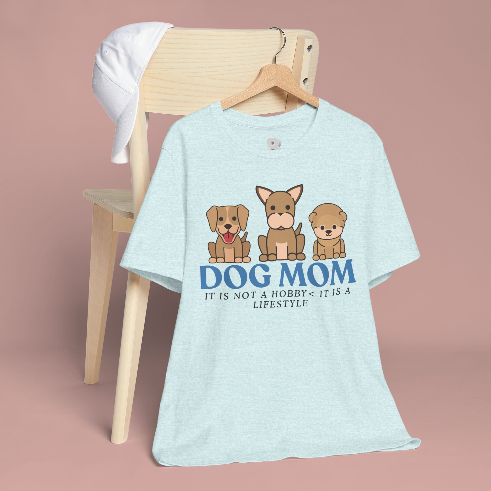 Dog Mom Tee — "Dog Mom: It Is Not A Hobby, It Is A Lifestyle" Cute Puppy Graphic T‑Shirt