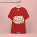 Dog Mom T-Shirt – Floral Paw Heart Graphic Tee
