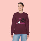 Crewneck Sweatshirt — "Pawprints Everywhere I Go" Dog Lover Graphic