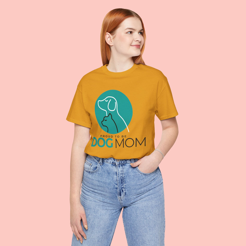 Dog Mom T-Shirt – "Proud to Be Dog Mom" Graphic Tee