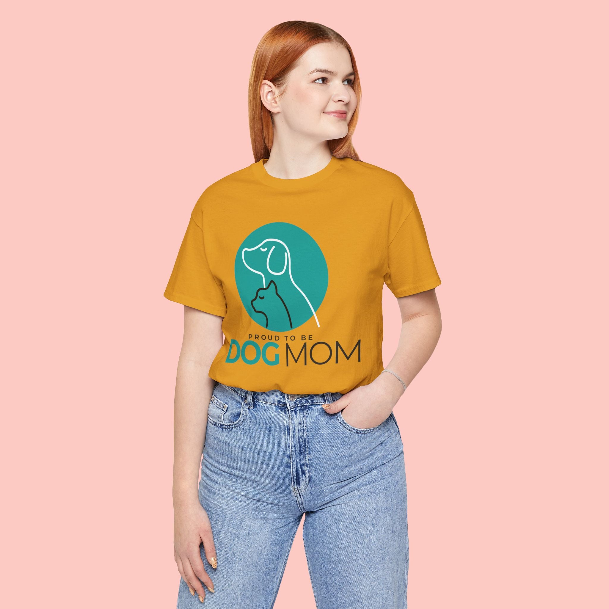 Dog Mom T-Shirt – "Proud to Be Dog Mom" Graphic Tee