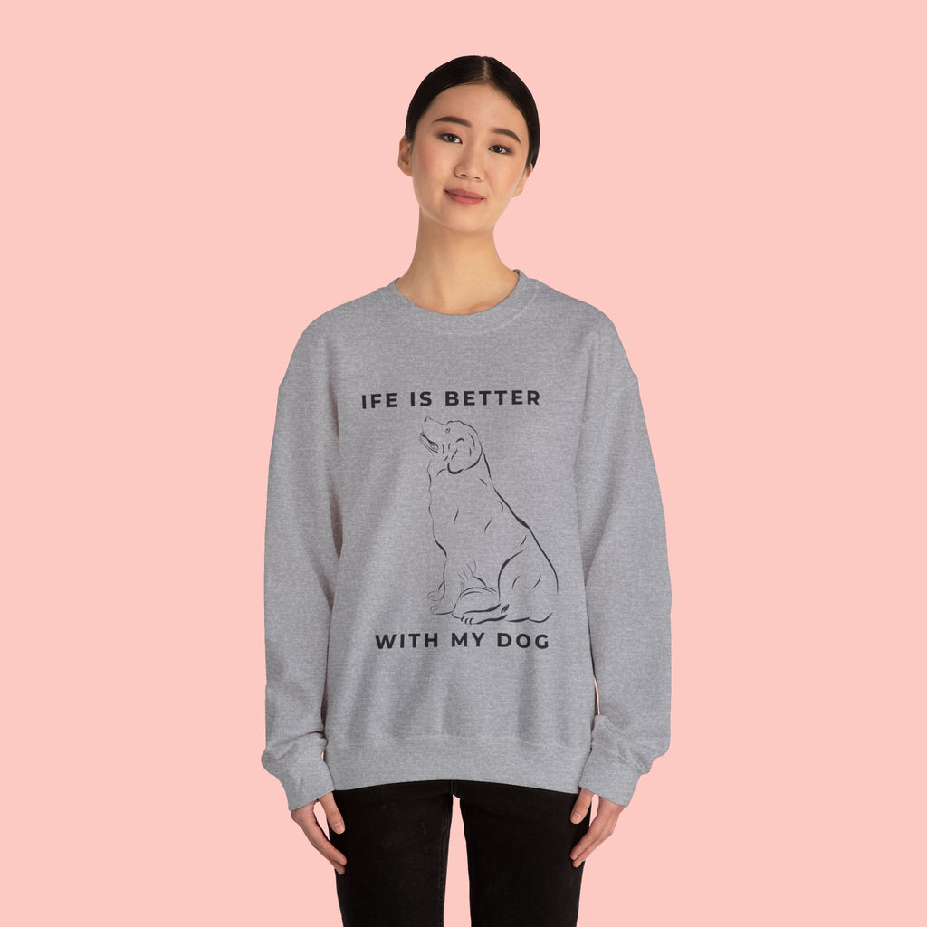Dog Mom Sweatshirt – 'Dog Mom' Polaroid Graphic Crewneck