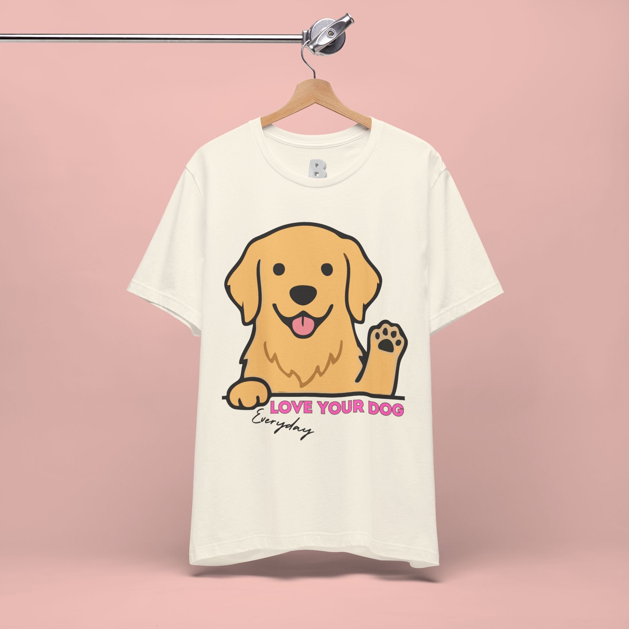 Love Your Dog Tee — Cute Golden Retriever Graphic T-Shirt
