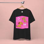 Dog Mom T-Shirt — Cute Pink "D for Dog, M for Mom" Graphic Tee