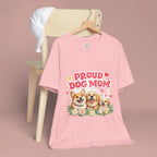 Proud Dog Mom T-Shirt — Cute Corgi & Golden Retriever Floral Tee for Pet Lovers