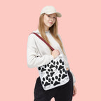 Dalmatian Paw Print Tote Bag — Dog Bones & Paw Pattern AOP Tote