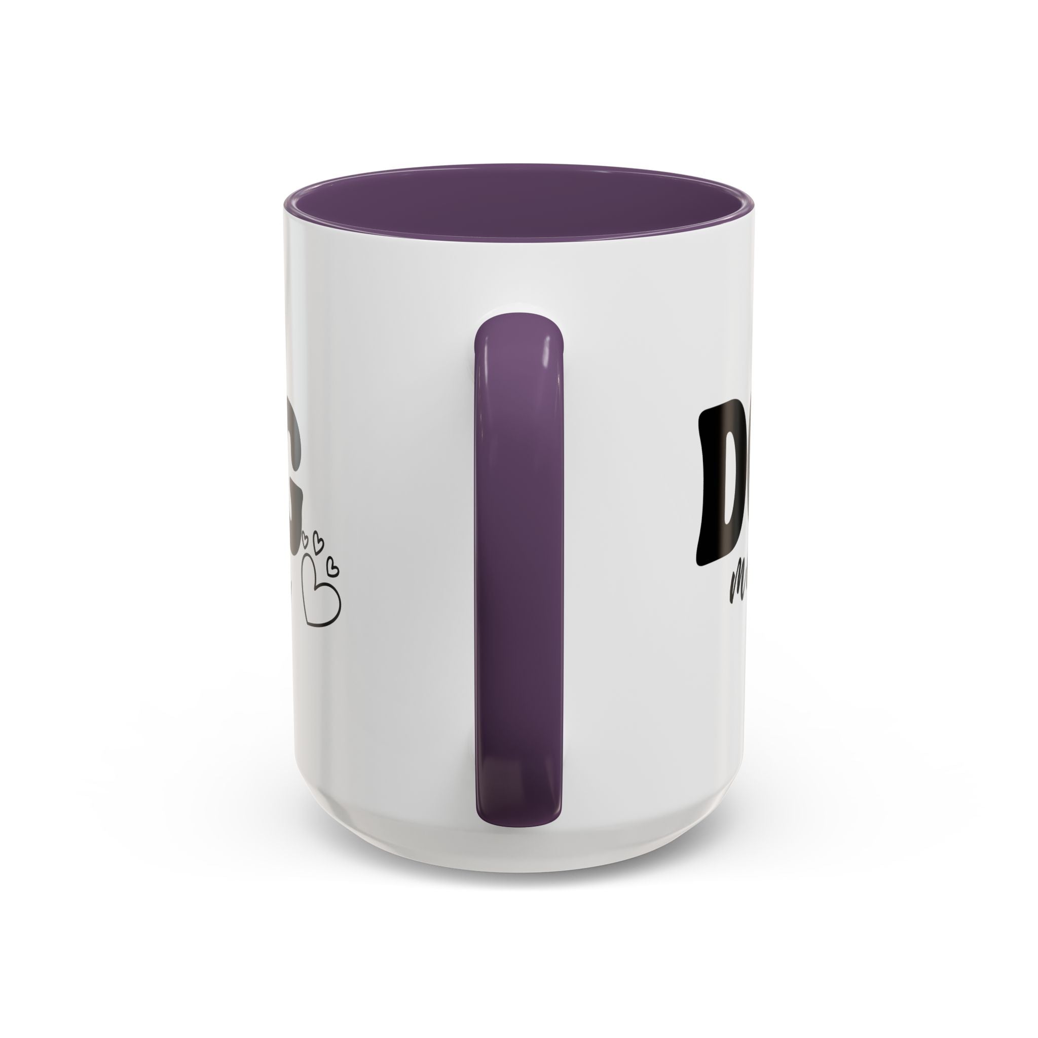 Dog Mama Accent Coffee Mug — Cute Black & White Pet Lover Gift (11/15oz)