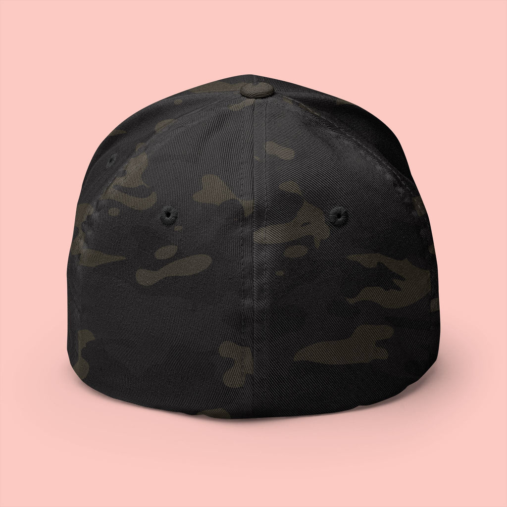Dog Mom Embroidered Cap – White Structured Baseball Hat