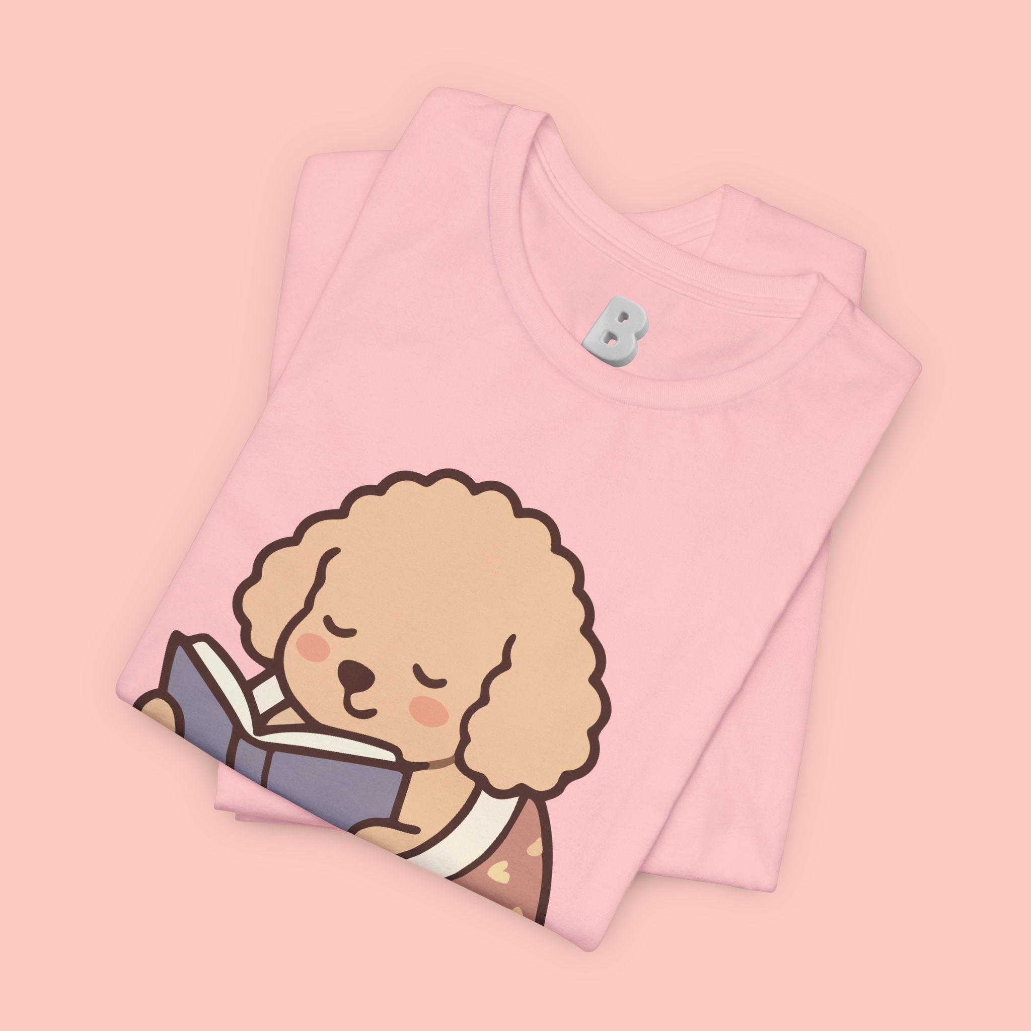 Paw Prints On My Soul T‑Shirt — Cute Reading Puppy Graphic Tee