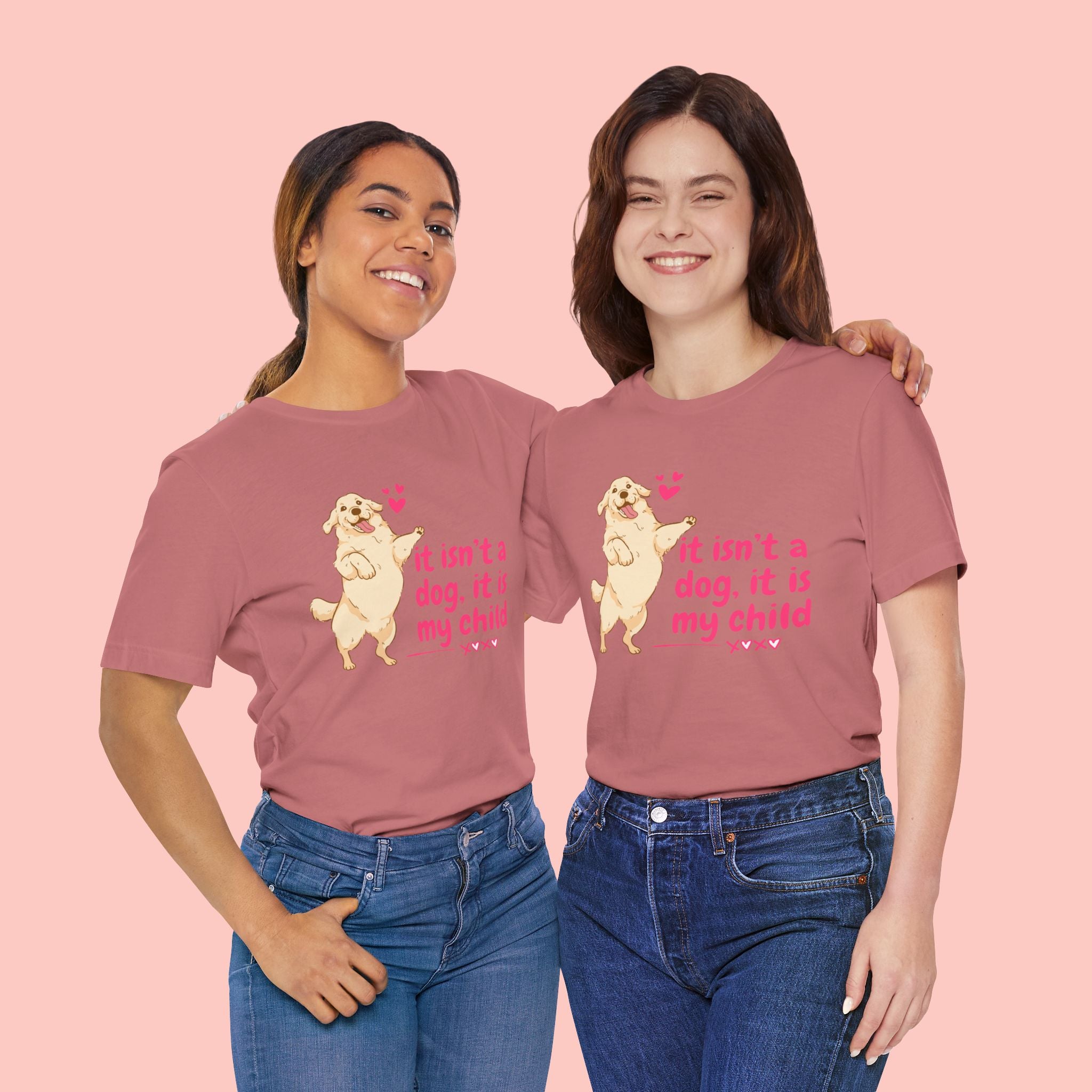 Dog Mom T-Shirt — "It Isn’t a Dog, It Is My Child" Cute Golden Retriever Tee