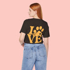Love Paw Graphic Tee — Pet Lover T‑Shirt (LOVE with Paw Print)