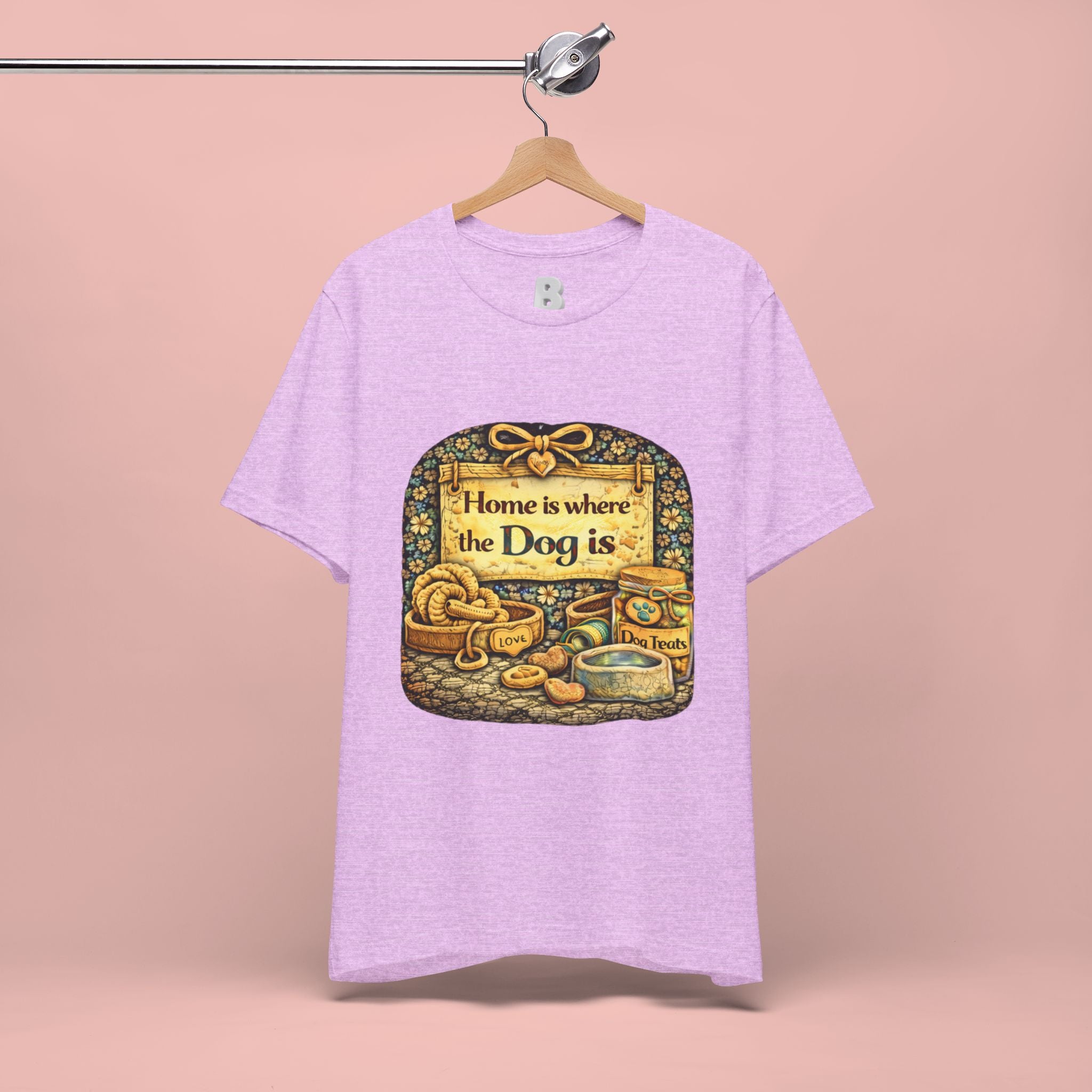 Home Is Where the Dog Is T-Shirt — Cozy Vintage Dog Lover Tee