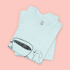 Coffee With My Dog T‑Shirt — Cute Minimalist Dog & Coffee Tee