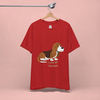 Dog Mom T‑Shirt — Cute Basset Hound I Love My Dog Mom Tee