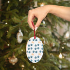 Bell Wooden Ornament with Paw Print & Bandage Pattern — Pet Memorial Holiday Decoration