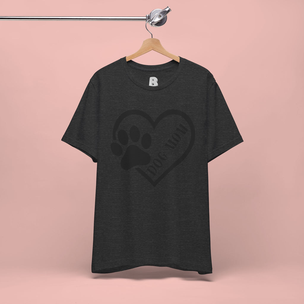 Dog Mom Heart Paw T-Shirt