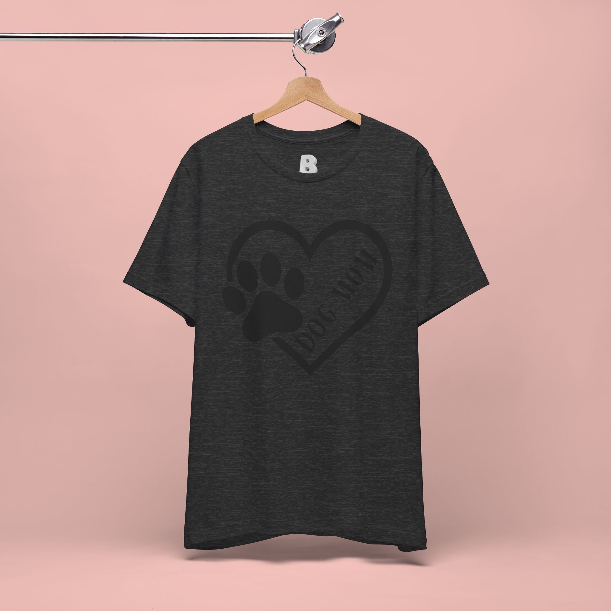 Dog Mom Heart Paw T-Shirt