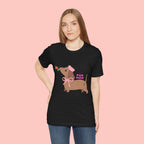 Mommy’s Dachshund Tee – Cute Dog with Rose “For Mom” Shirt