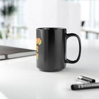 Proud Dog Mom Mug — 15oz Black Ceramic Coffee Cup