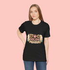 Dog Mom Forever T‑Shirt — Floral Paw Print Tee for Pet Lovers