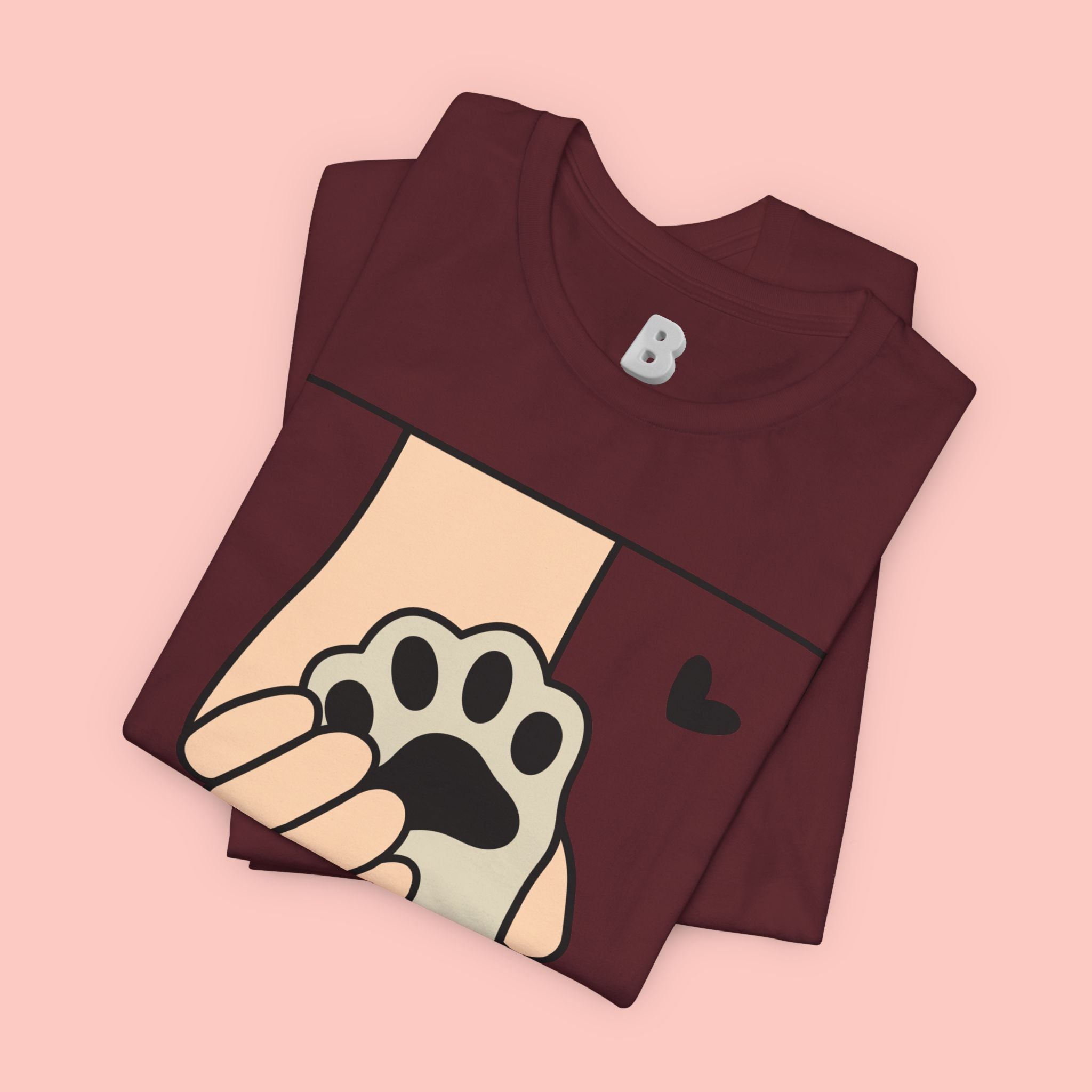 Dog Mom T-Shirt — "Love Your Dog Like a Mom" Paw Print Graphic