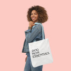 Dog Mom Essentials Canvas Tote — Funny Dog Mom Gift Tote Bag