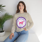 Dog Walking Sweatshirt — "Walking With My Dog Can't Say No" Graphic Crewneck