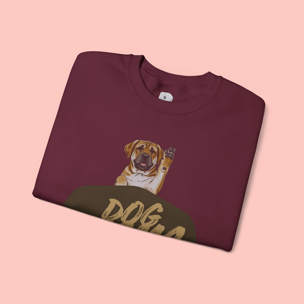 Dog Mama Crewneck Sweatshirt — Cute Puppy Graphic Pullover for Dog Lovers