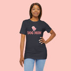 Dog Mom T-Shirt — Pink Paw Graphic Tee for Dog Lovers