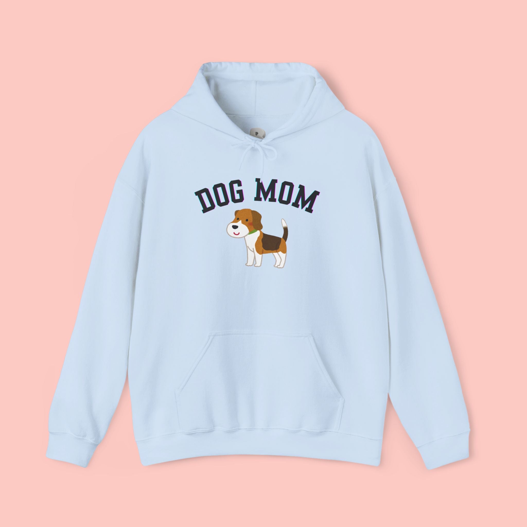 Dog Mom Hoodie — Cute Beagle Graphic Sweatshirt for Pet Lovers