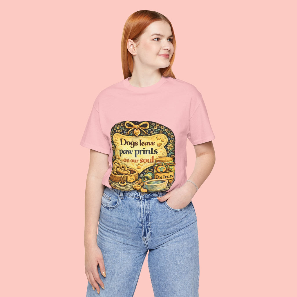 Dogs Leave Paw Prints Tee – Vintage Pet Lover T‑Shirt