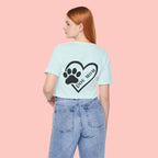 Dog Mom Heart Paw T-Shirt – Cute Pet Lover Tee