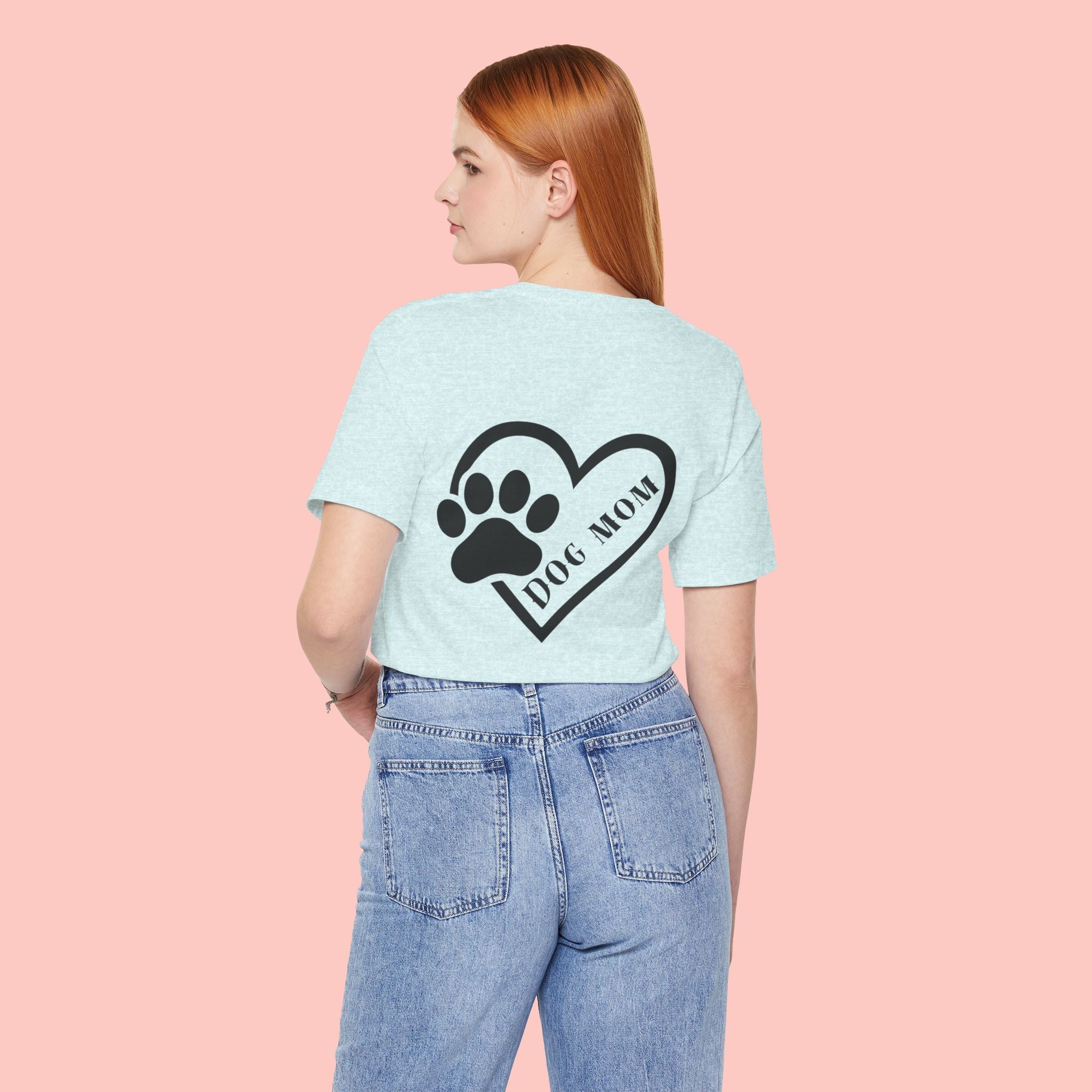 Dog Mom Heart Paw T-Shirt – Cute Pet Lover Tee