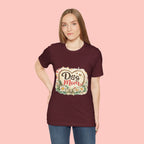 Dog Mom T-Shirt – Floral Paw Heart Graphic Tee