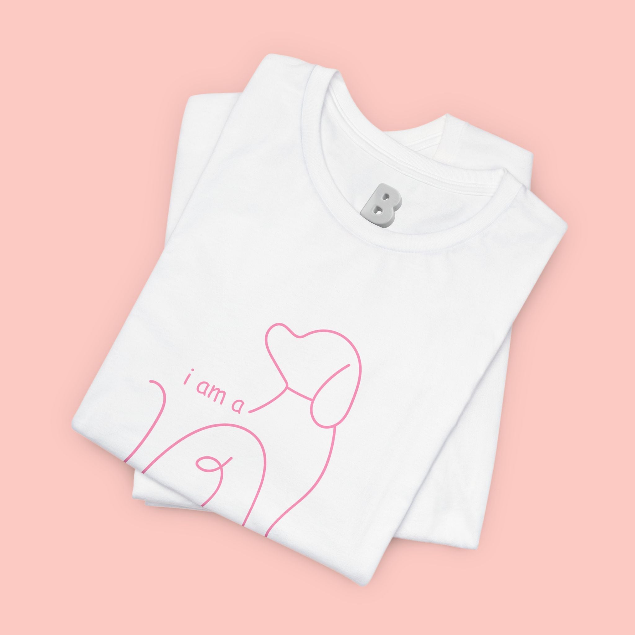 Dog Mom T‑Shirt – Minimal Pink Line Art Dog Tee