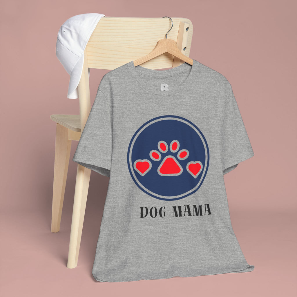 Dog Mama T-Shirt — Cute Paw & Heart Graphic Tee for Dog Lovers