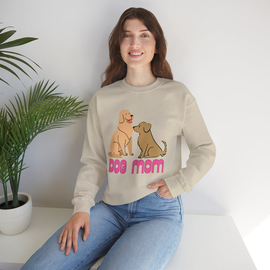 Dog Mom Sweatshirt — Cute Cartoon Dogs "Dog Mom" Crewneck