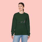 My Dog > People Sweatshirt - Cute Dog Silhouette Crewneck for Dog Lovers