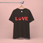 Dog Lover Tee - "LOVE My Dog > People" Paw Print Graphic T-Shirt