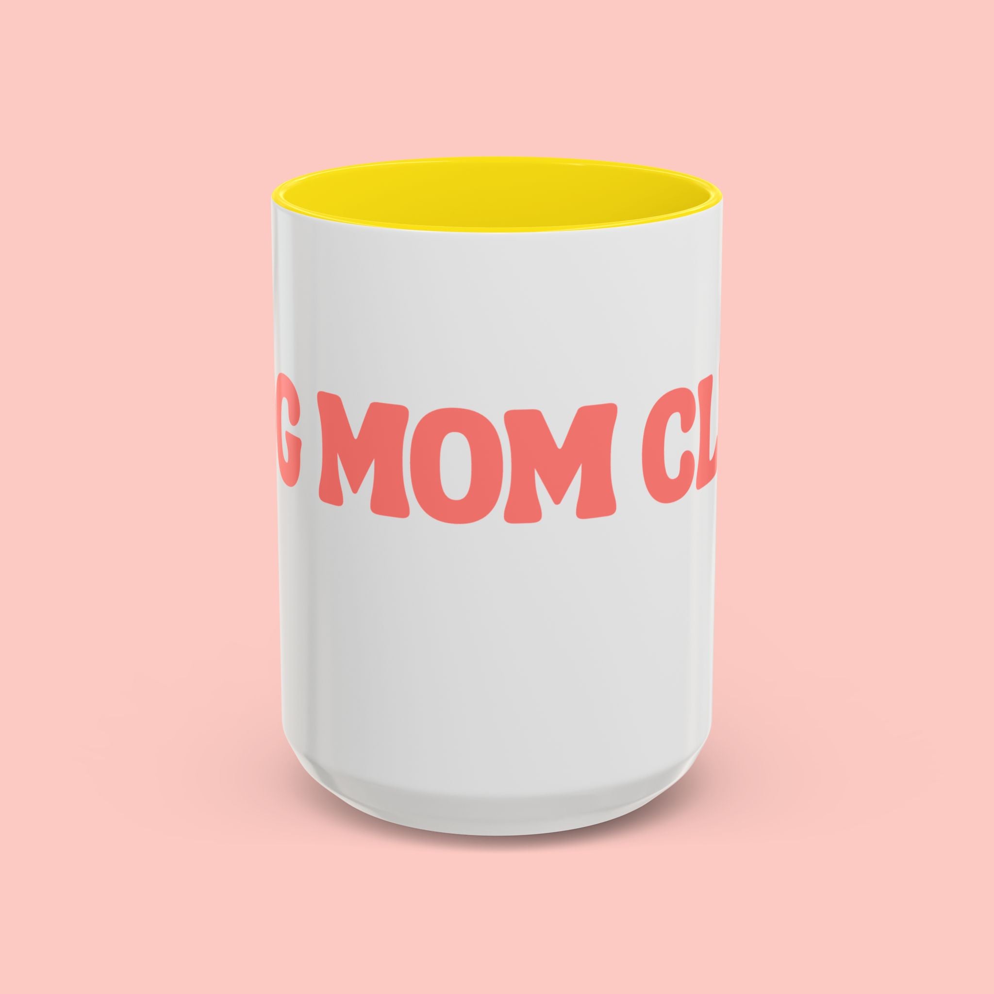 Mom Club Coffee Mug — Cute Paw Print Accent Mug for Dog Moms (11/15 oz)