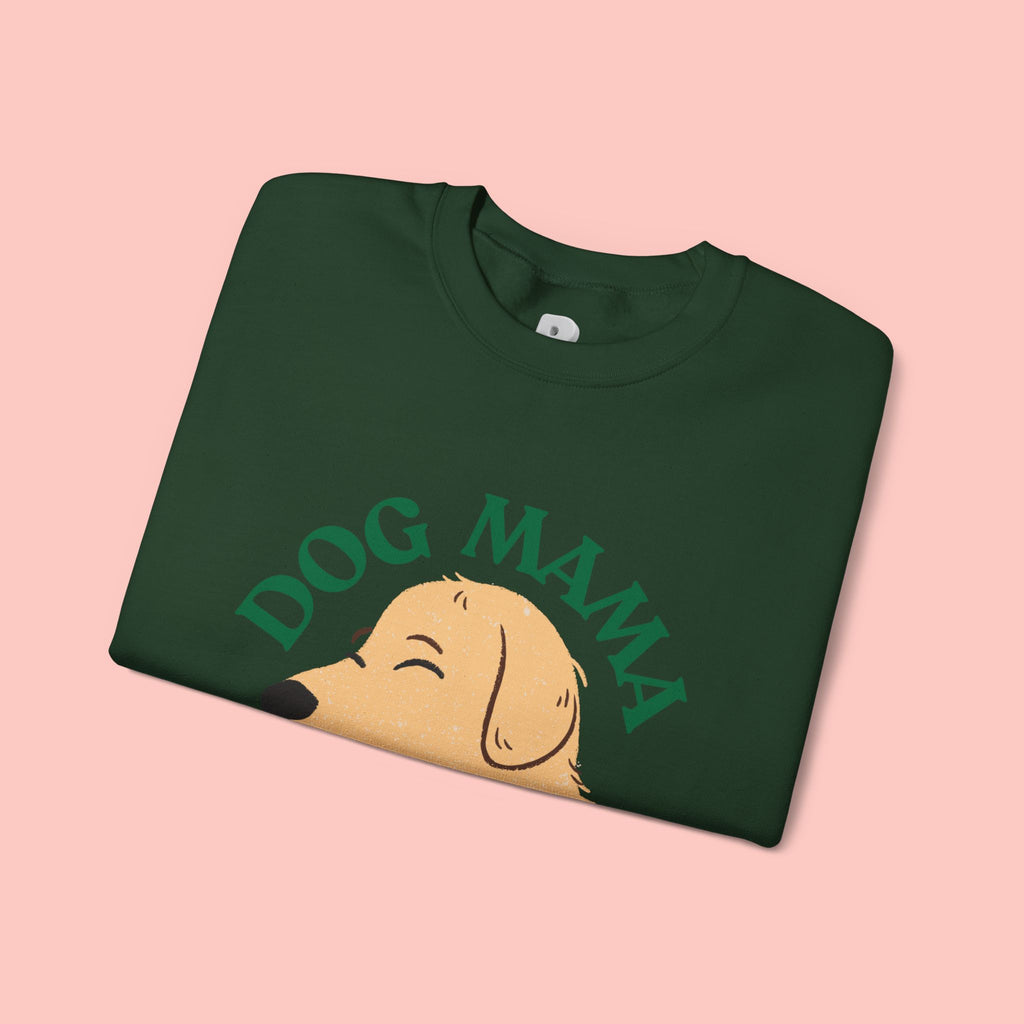 Dog Mama Crewneck Sweatshirt – Cute Golden Retriever Design