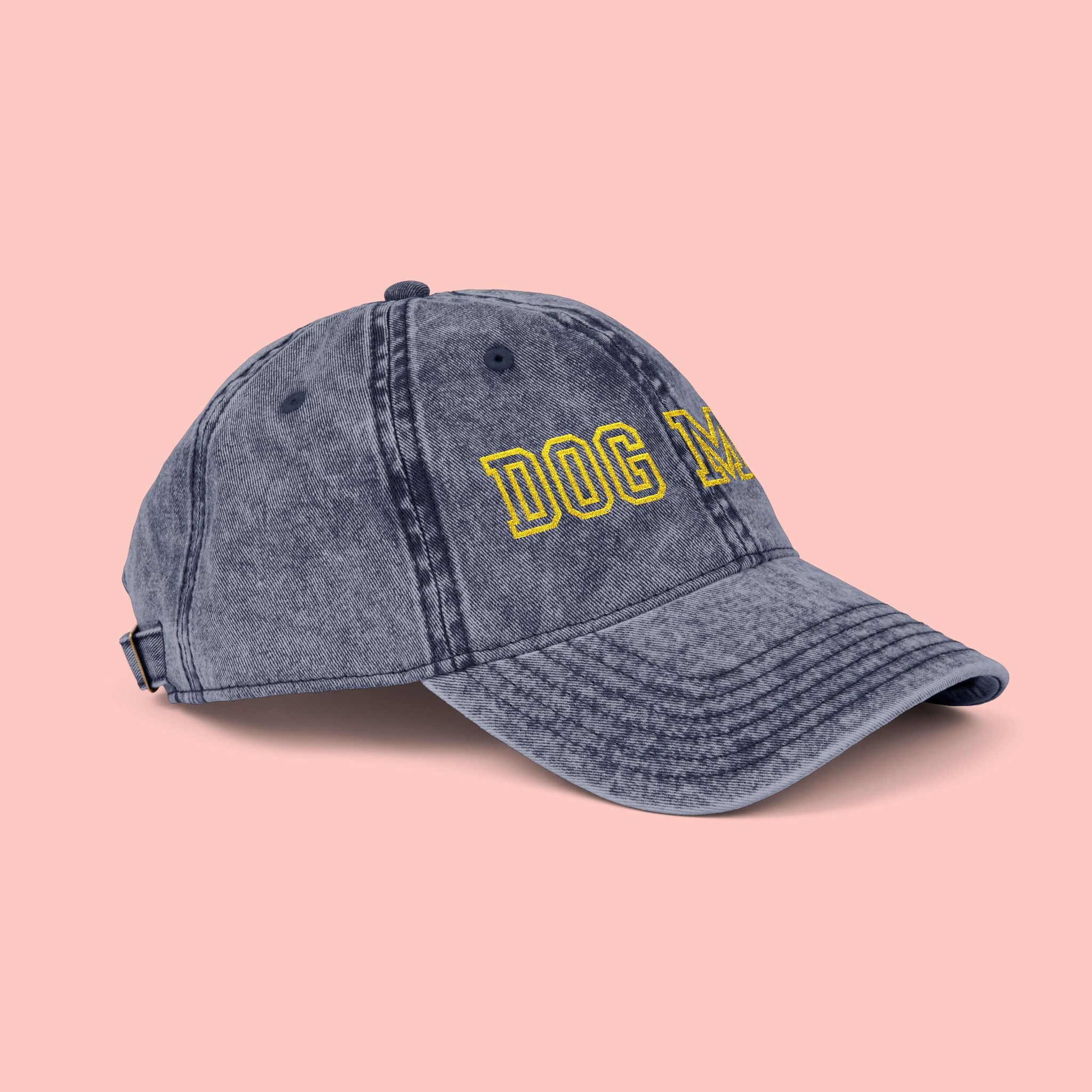 Dog Mom Vintage Embroidered Cap